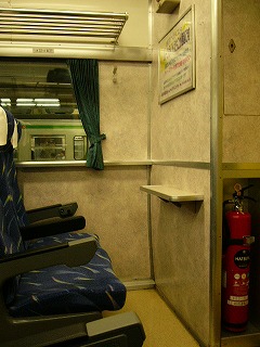 ムーンライトえちごの座席の様子