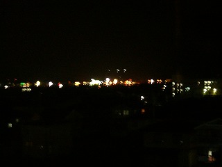 窓の外からの夜景