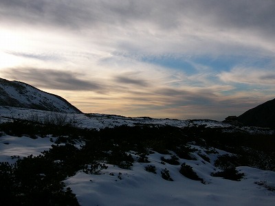 暮れゆく天狗平