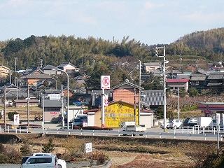 サークルＫの大きな看板。