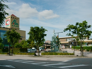 道路とロータリー内部。