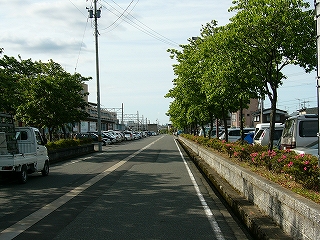 融雪パイプのある道